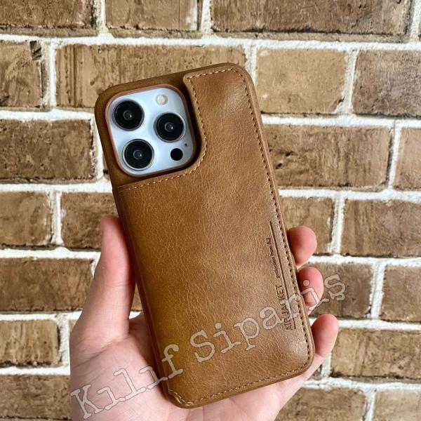 iPhone Uyumlu Kartlık Cüzdan Deri Kılıf